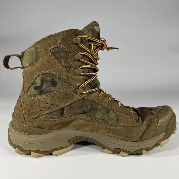 Under Armour Boots Mens Size 11.5 Green/Brown Camo Hunting Hiking - Picture 3 of 12